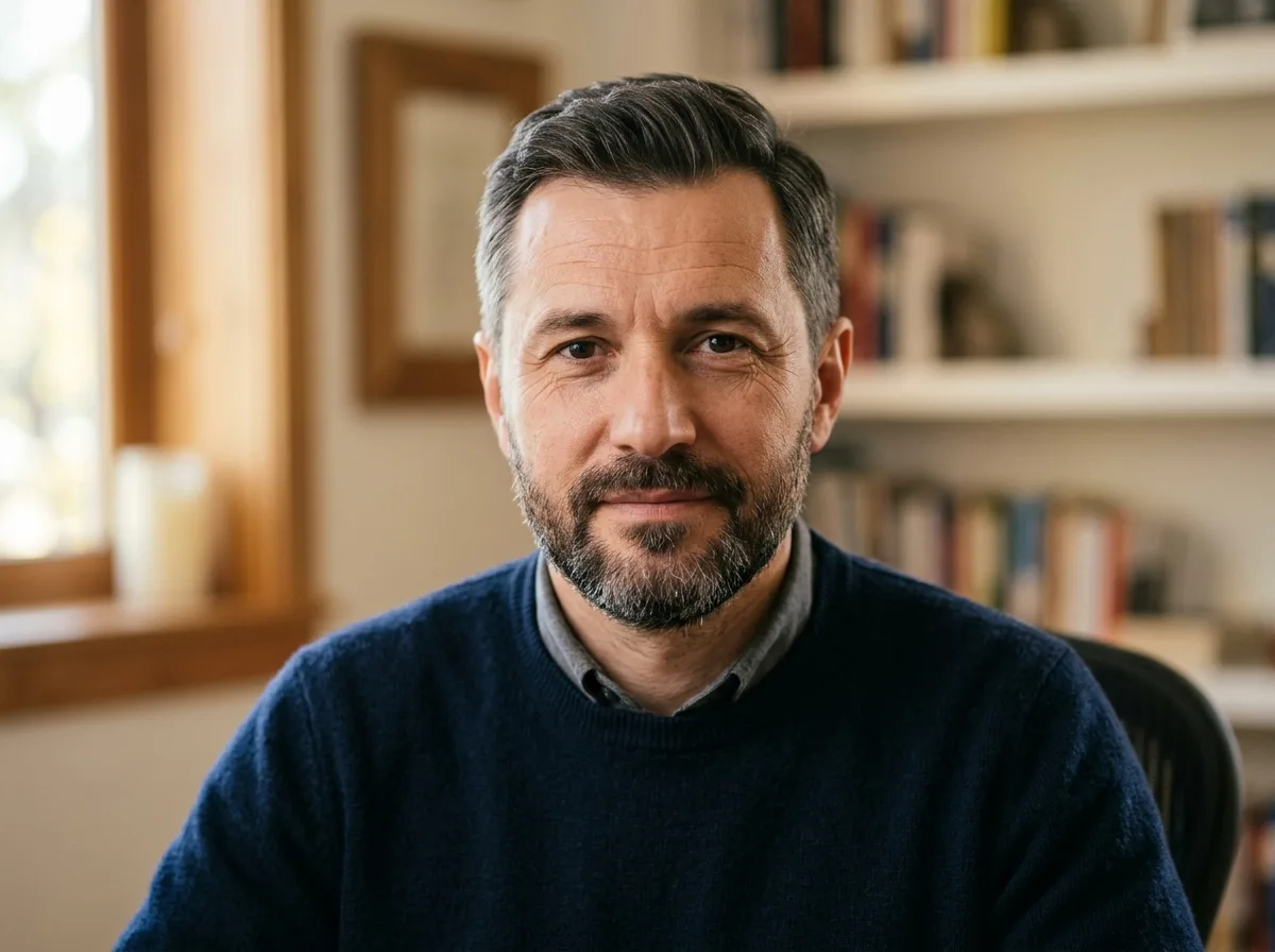 Аватар мужчины 40 лет, имя Сергей, нейтральный портрет